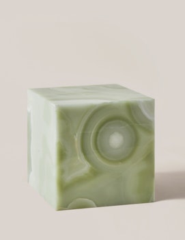 Flair Cube Light Green Onyx