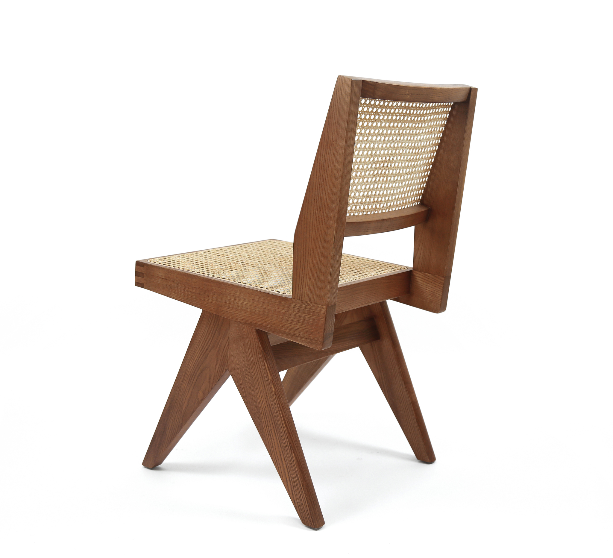 Armless Dining Chair Brown