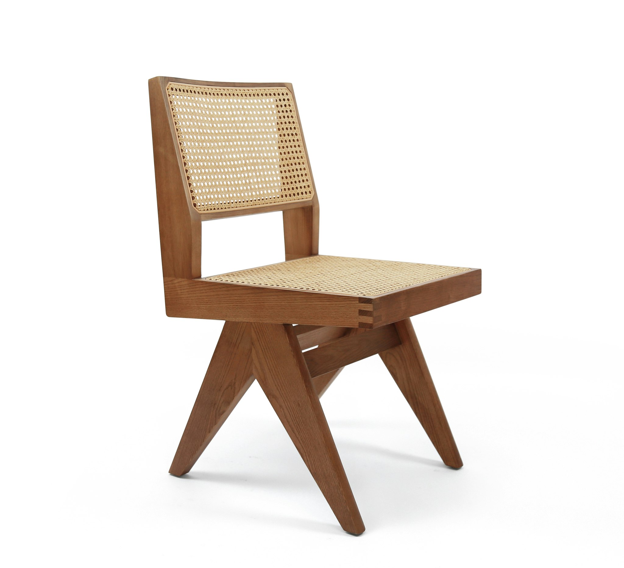 Armless Dining Chair Brown