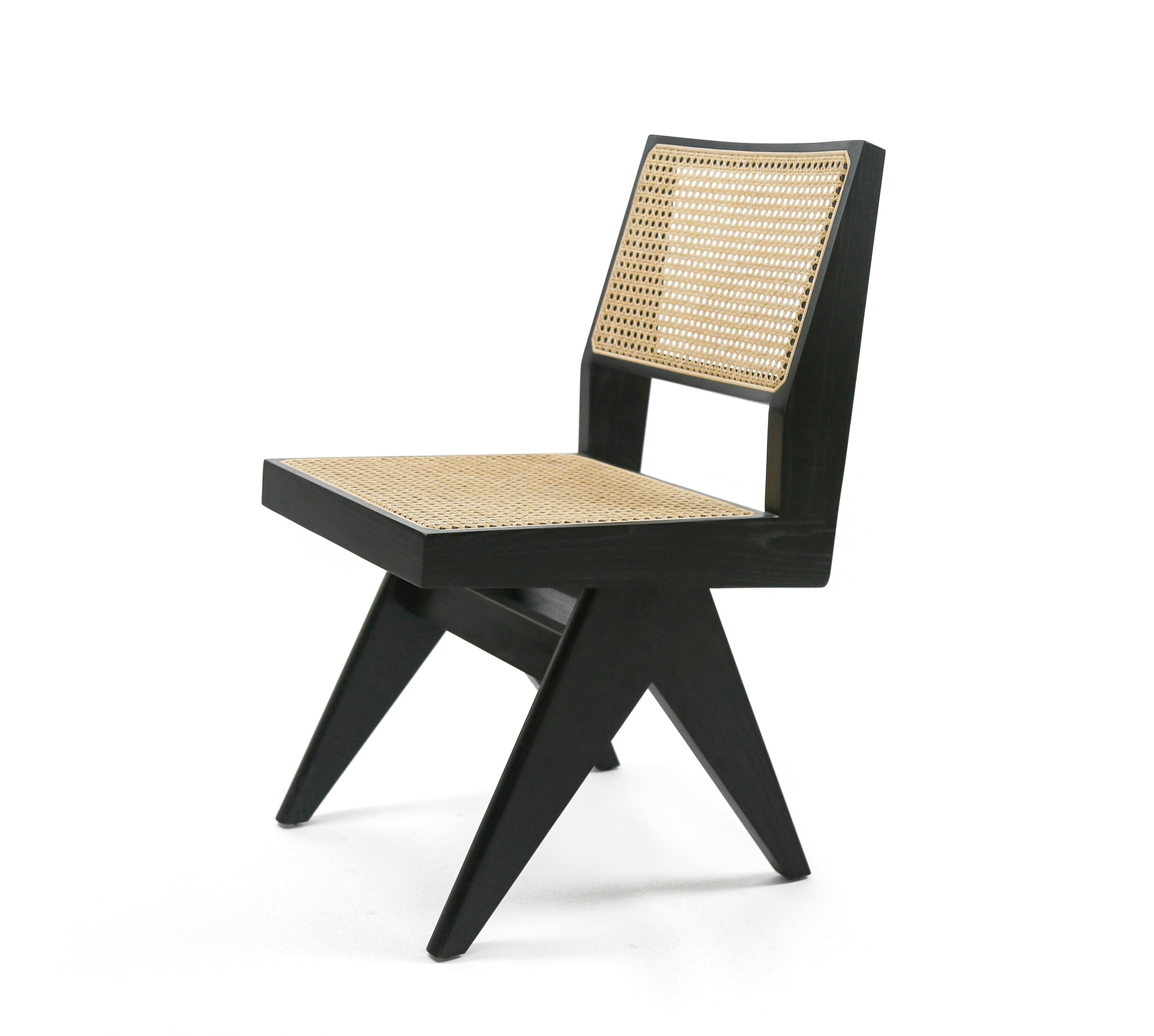 Armless Dining Chair Black