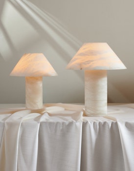 Ella Table Lamp Alabaster