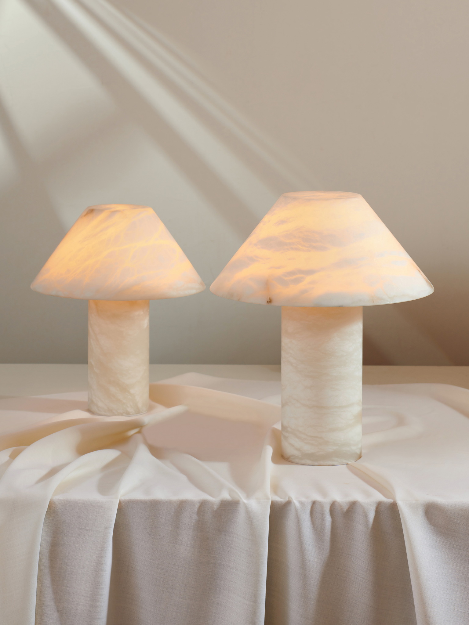 Ella Table Lamp Grand Alabaster