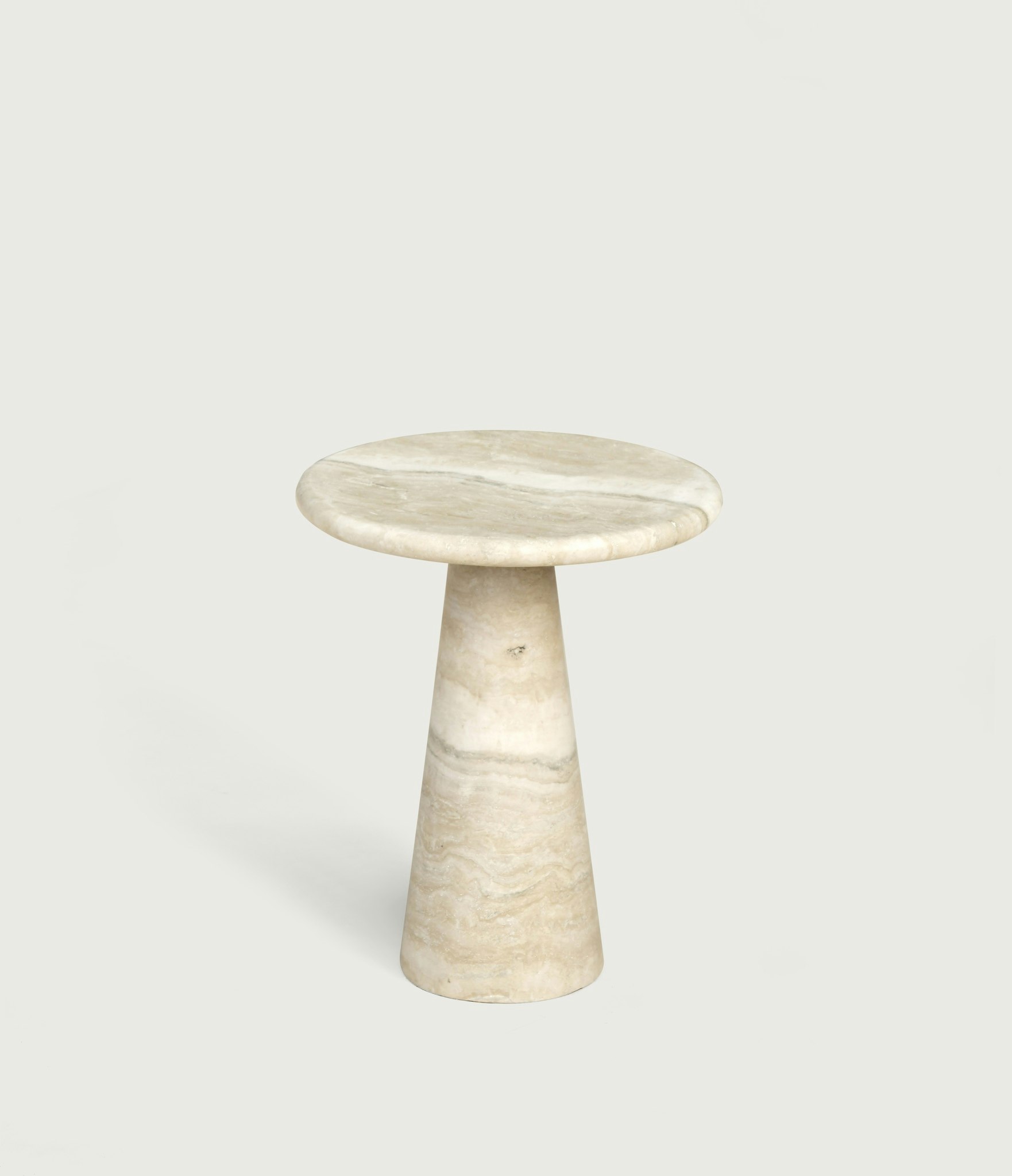 Vera side table Italian travertine