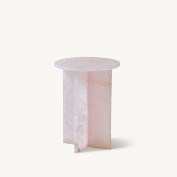 COMO Side Table Pink Onyx