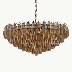 NOMA chandelier amber handblown glass