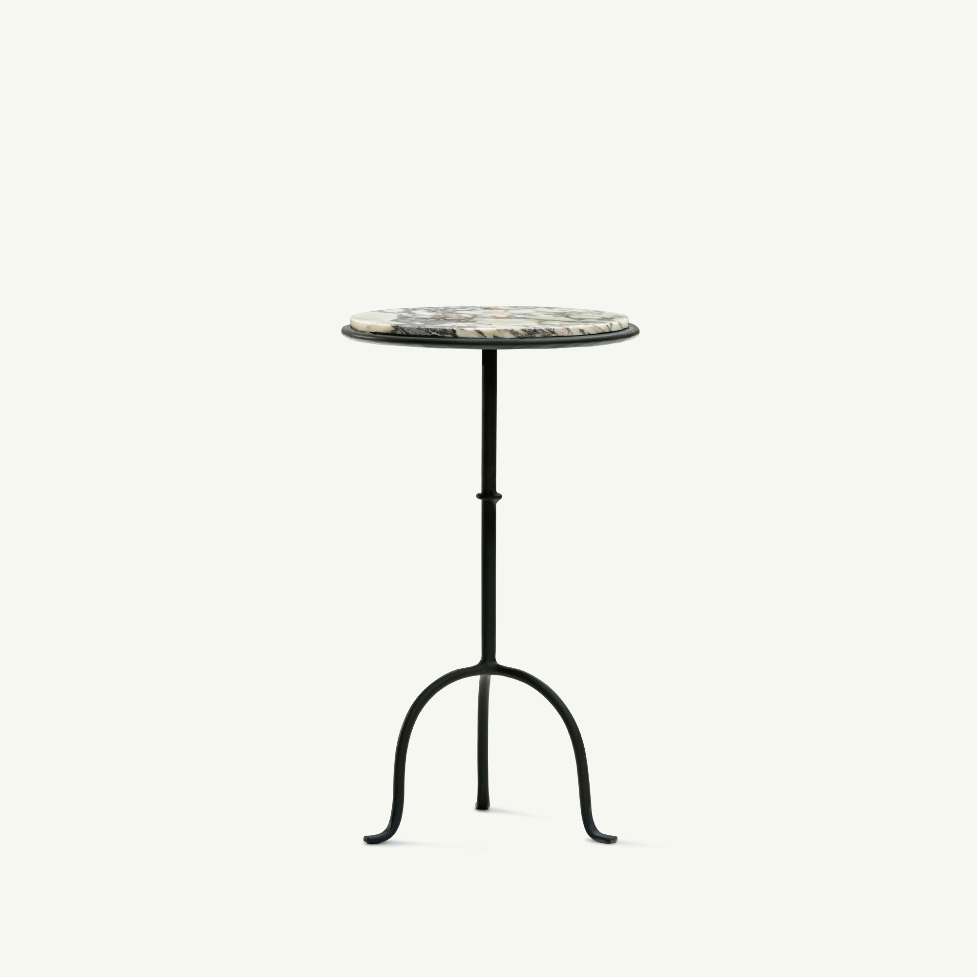 Hand-Forged Martini Table Cacalatta Viola Top