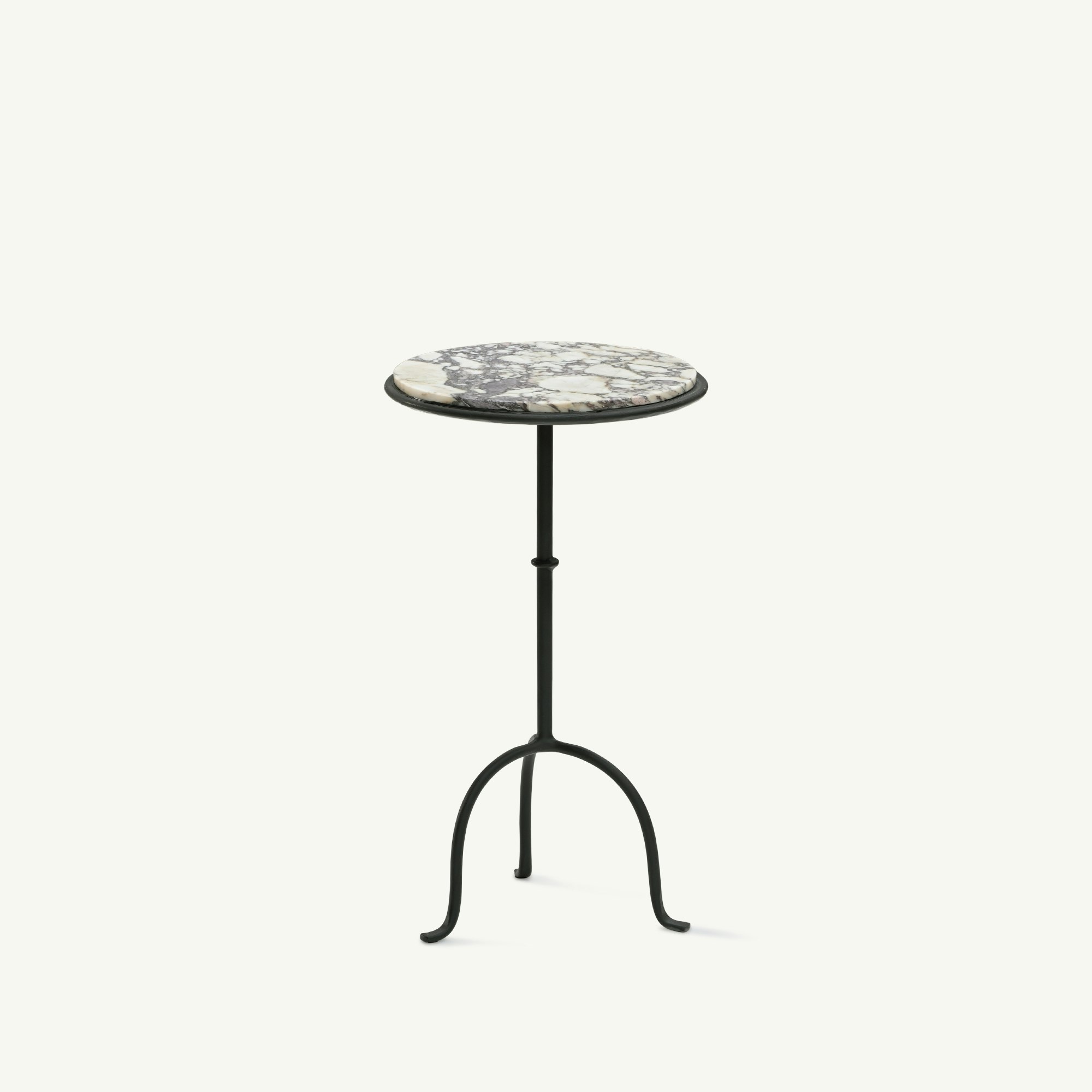 Hand-Forged Martini Table Cacalatta Viola Top