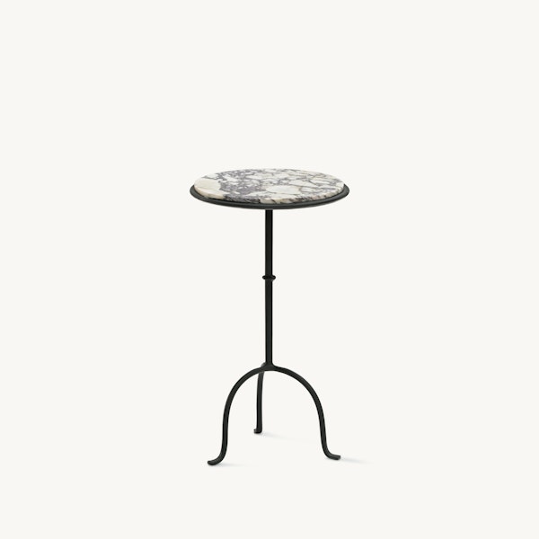 Hand-Forged Martini Table Cacalatta Viola Top