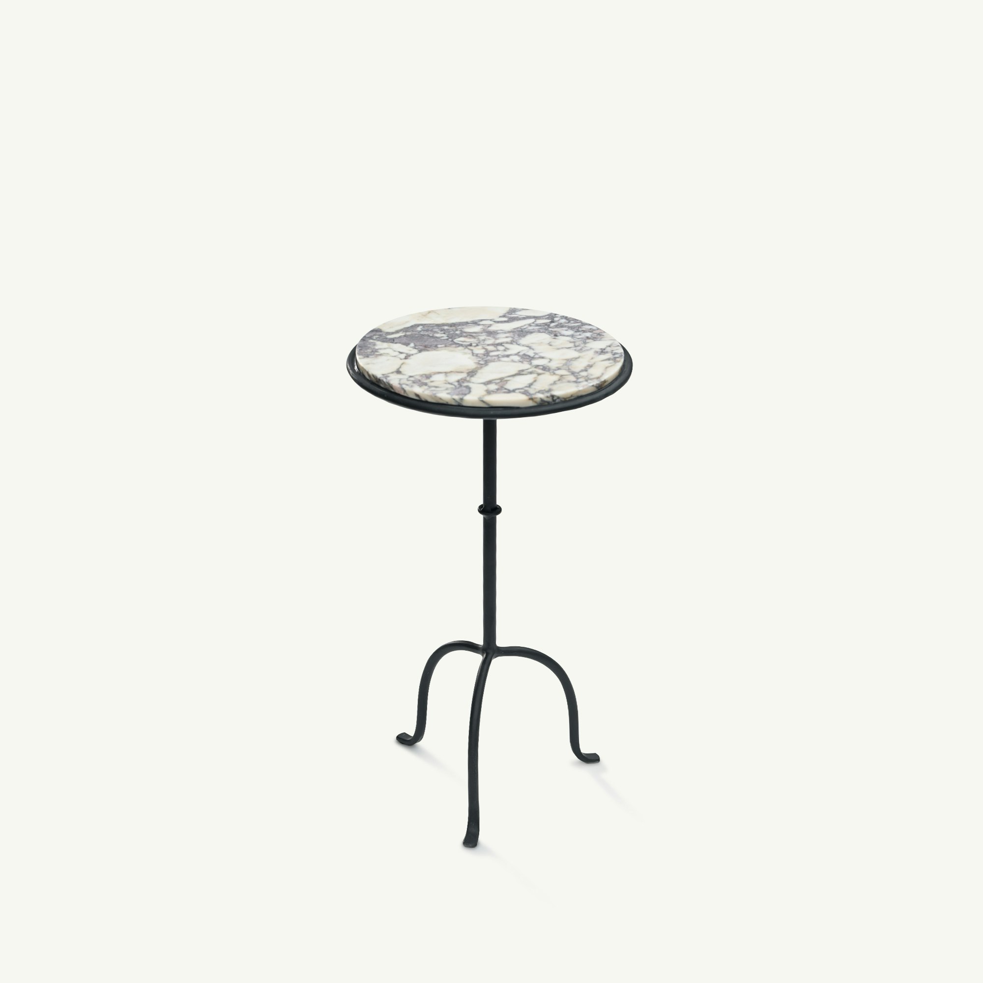 Hand-Forged Martini Table Cacalatta Viola Top