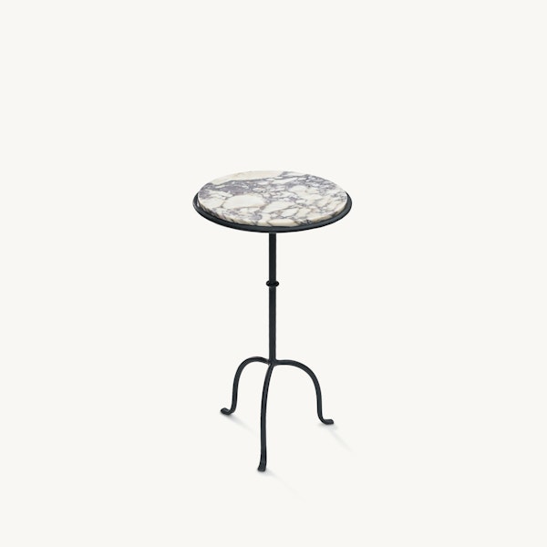Hand-Forged Martini Table Cacalatta Viola Top