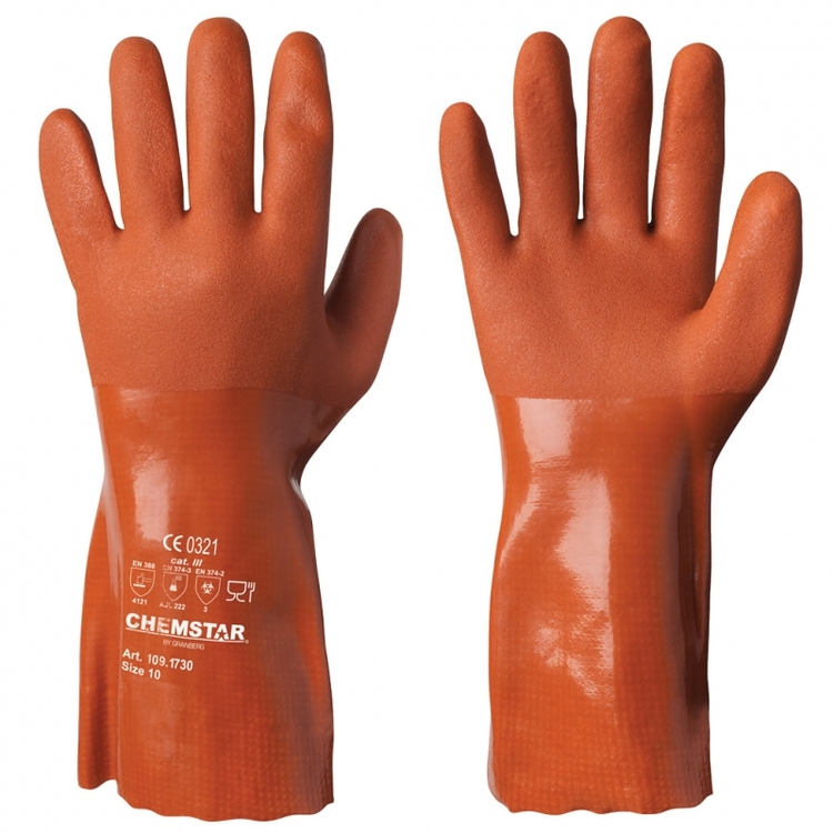 Chemstar® kemikalieresistenta handskar i vinyl