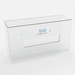 Granberg® 2-pack dispenser för engångshandskar i kraftigt plexiglas.