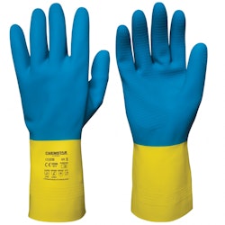 12-pack Kemikalieresistenta handskar i latex Chemstar®