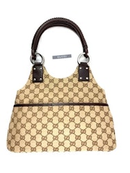 Gucci Monogram GG Brown Tote Bag