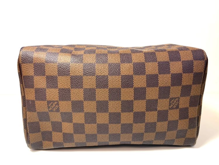 Louis Vuitton Speedy 25 Damier Ebene Canvas Bowling Bag