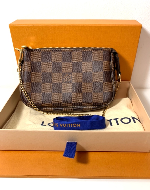 Louis Vuitton Mini Pochette Damier Ebene Canvas Bag