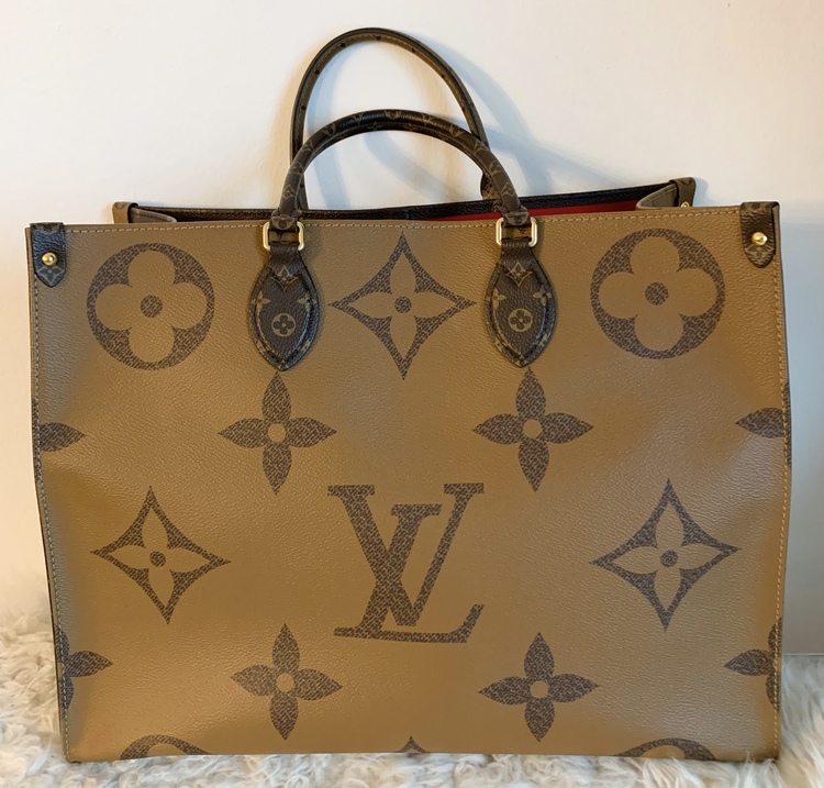 Louis Vuitton On The Go GM Reverse Canvas Bag