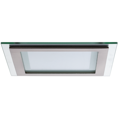 AB Arlemark Fyrkantig 12W LED panel med glasram från Lamptime i aluminium