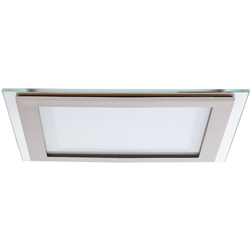 AB Arlemark Fyrkantig 6W LED panel med glasram från Lamptime i vit aluminium