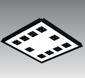 Lamptime LED infälld, prismatisk ljus 40W 600 x 600, Standard (5st)