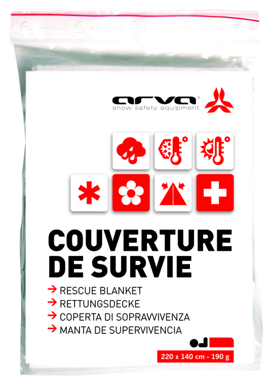 Arva Rescue Blanket 60Gr - 140/220 cm