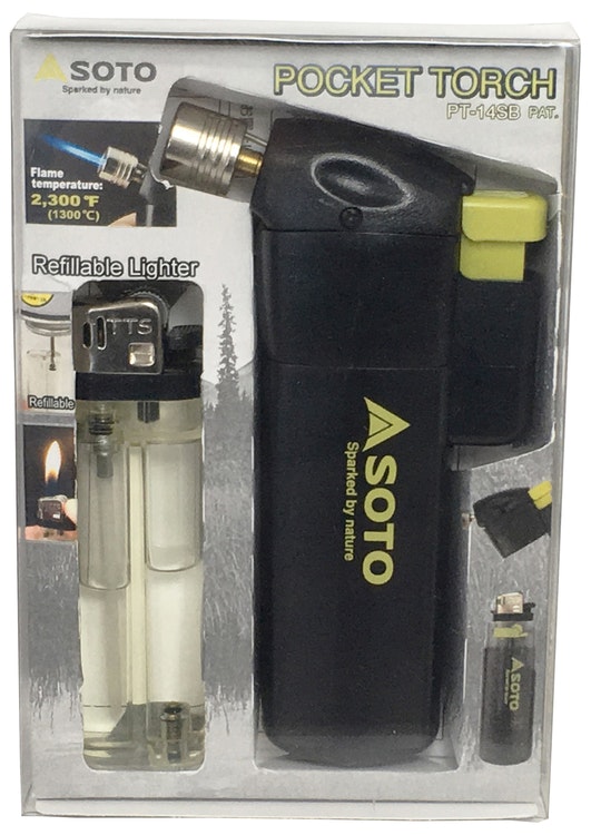 Soto Pocket Torch w/ Refillable Lighter