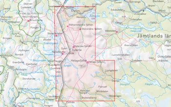 Calazo Storlien Sylarna Helags Ramundberget 1:50.000