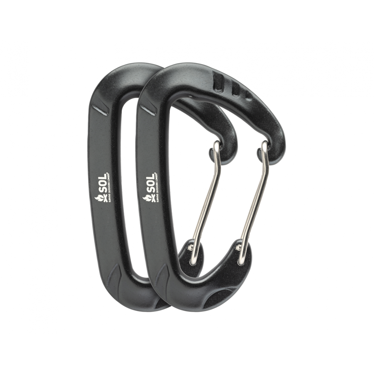 Survive Outdoors Longer Wiregate Utility Carabiners 2 Pack