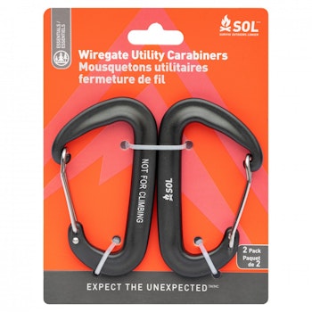 Survive Outdoors Longer Wiregate Utility Carabiners 2 Pack