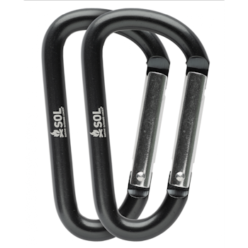 Survive Outdoors Longer Utility Carabiner 8 cm, 2 Pack