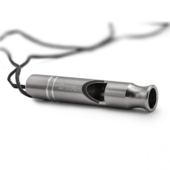 Survive Outdoors Longer Rescue Metal Whistle, 2 Pack