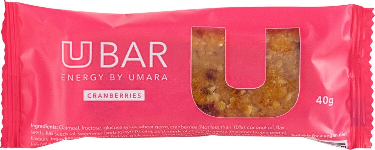 Umara U Bar Cranberry (40g)