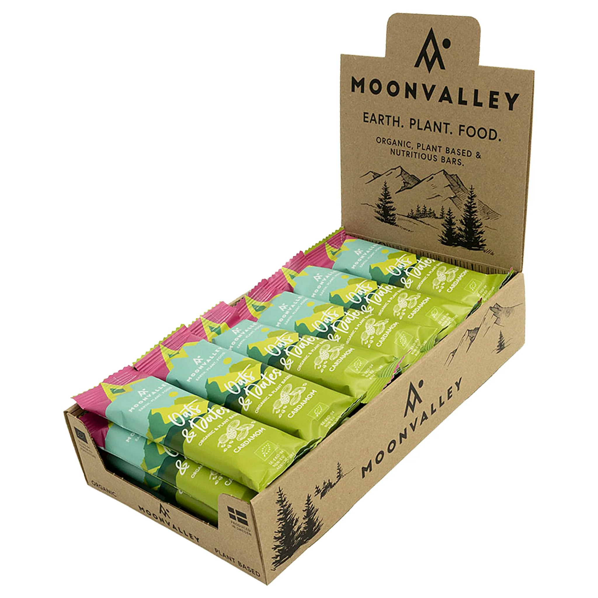 Moonvalley Organic Energy Bar - Cardamom - Box 18 pcs