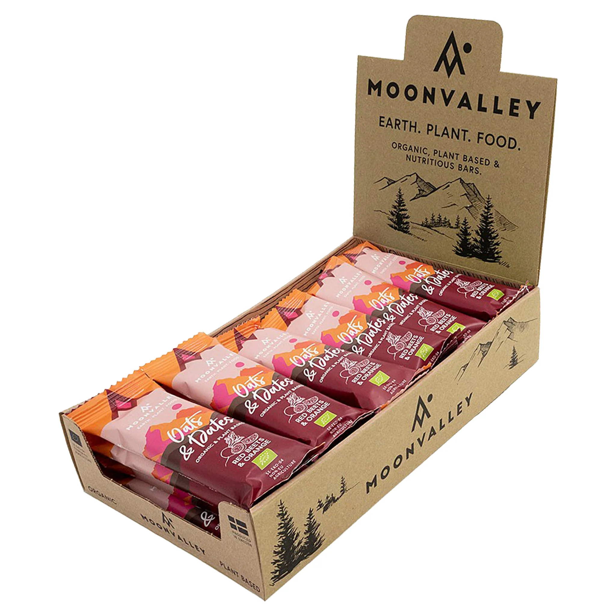 Moonvalley Energibar - Rödbeta & Apelsin - Box 18 st