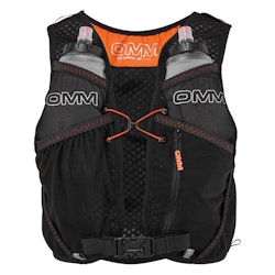 the OMM TrailFire Vest + 2 x 350ml Flexi Flask