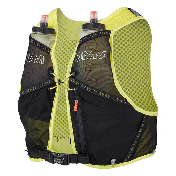 the OMM TrailFire Vest + 2 x 350ml Flexi Flask