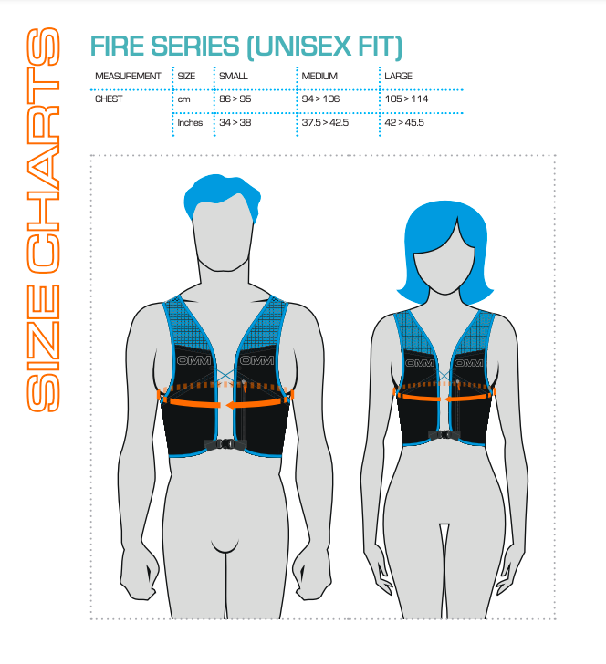 the OMM TrailFire Vest + 2 x 350ml Flexi Flask