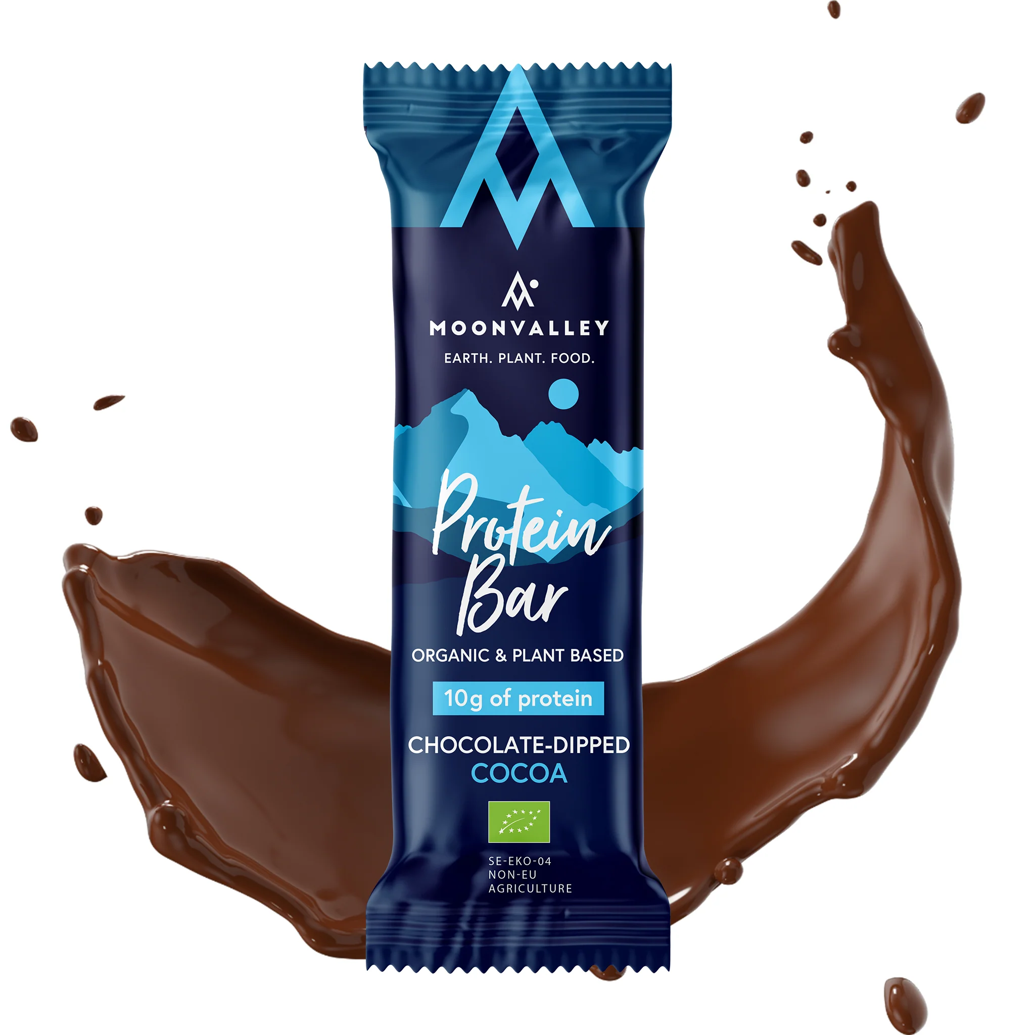 Moonvalley Bio-Proteinriegel mit Kakao mit Schokoladenüberzug