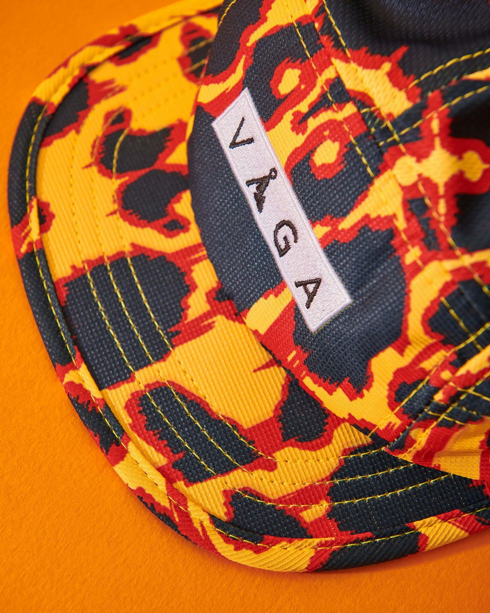 Våga Limited Edition Patterned Club Cap - Burnt Yellow/Orange/Navy