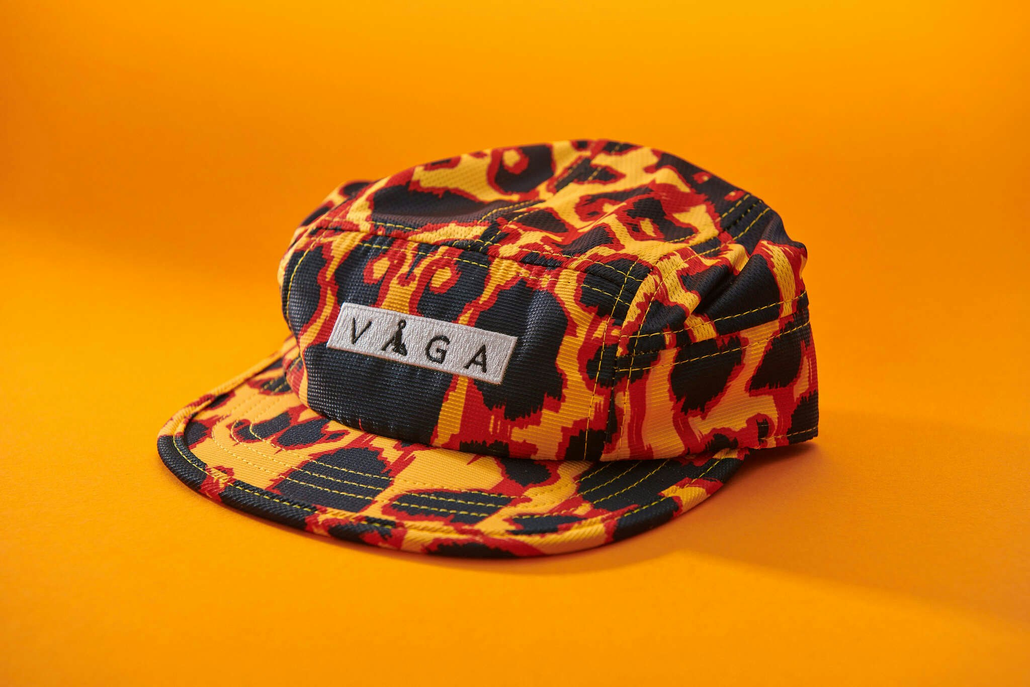 Våga Limited Edition Patterned Club Cap - Burnt Yellow/Orange/Navy