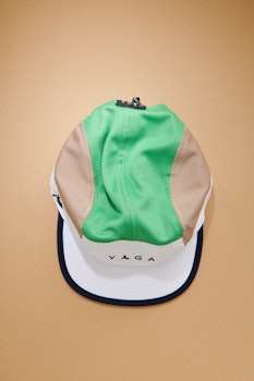 Våga Club Cap - White/Camel/Lime Green/Navy Blue