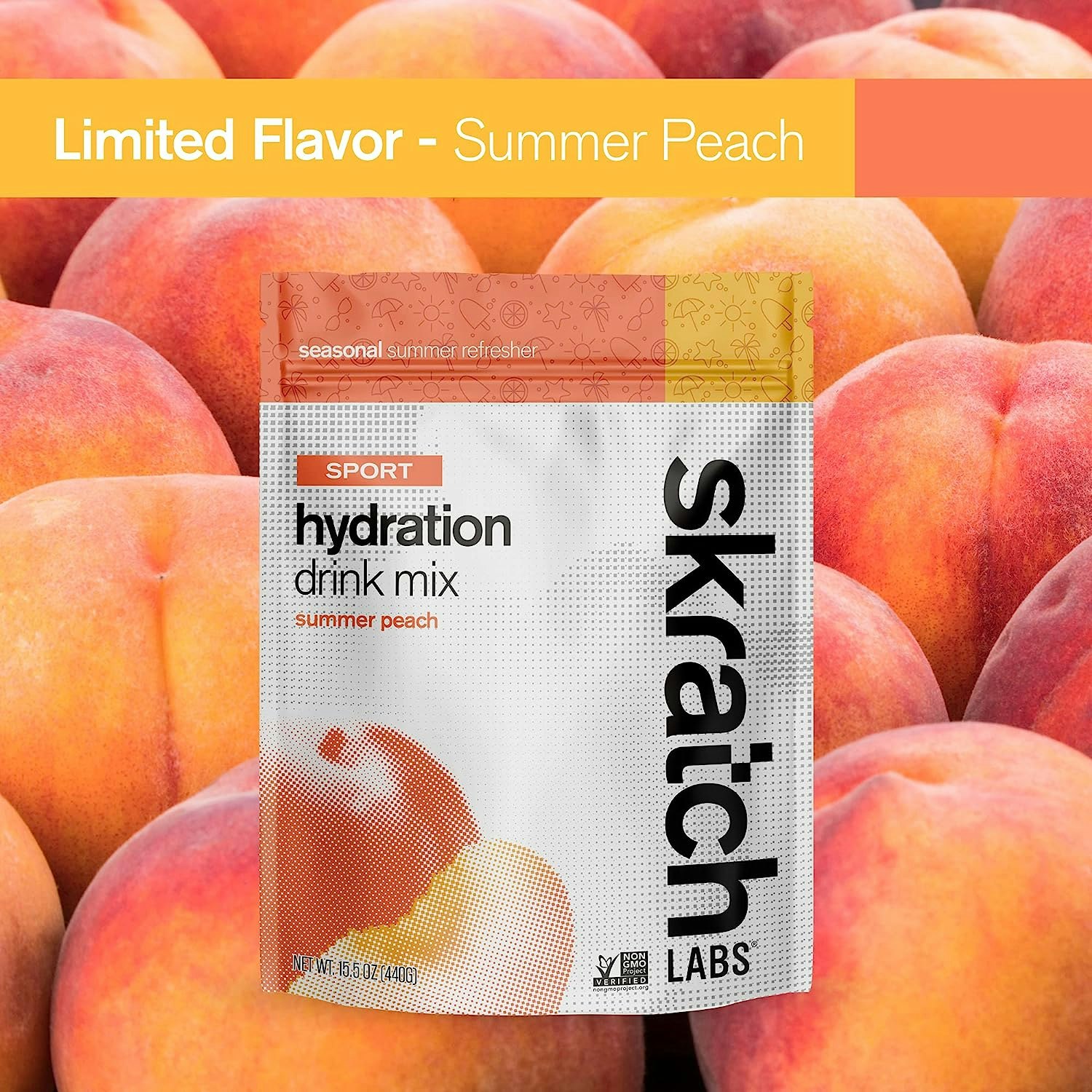 Skratch Labs Sport Hydration Drink Mix (20 Servings) Summer Peach