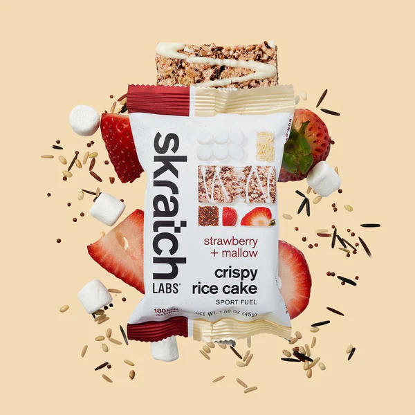 Skratch Labs Crispy Rice Cake Sport Fuel Strawberry & Mallow