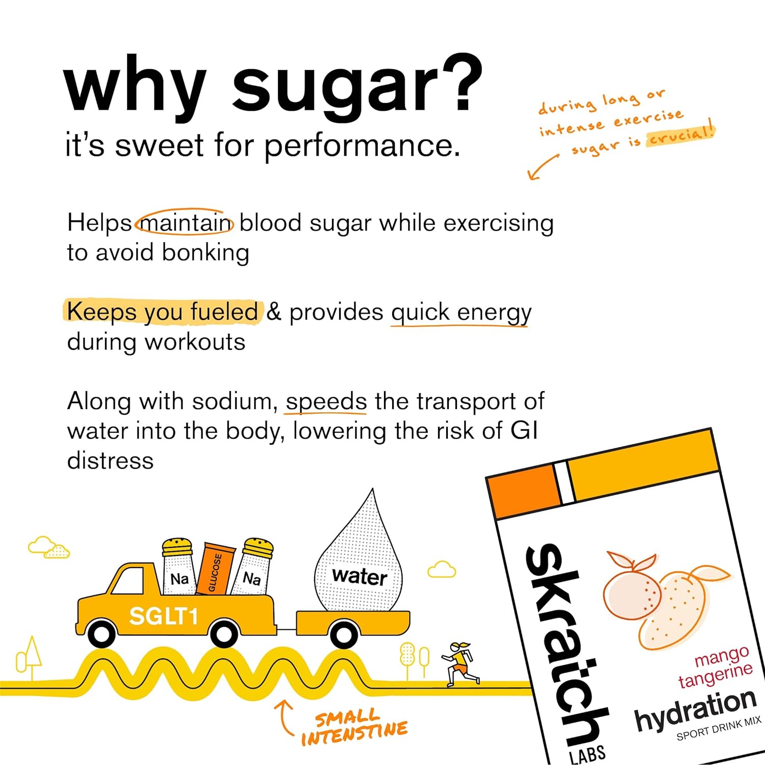 Skratch Labs Sport Hydration Drink Mix (20 portioner) Mango & Tangerine