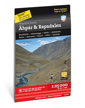 Calazo Högalpin karta Ähpar & Rapadalen 1:25.000