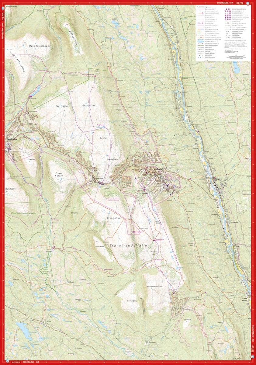 Calazo Sälenfjällen 1:25.000