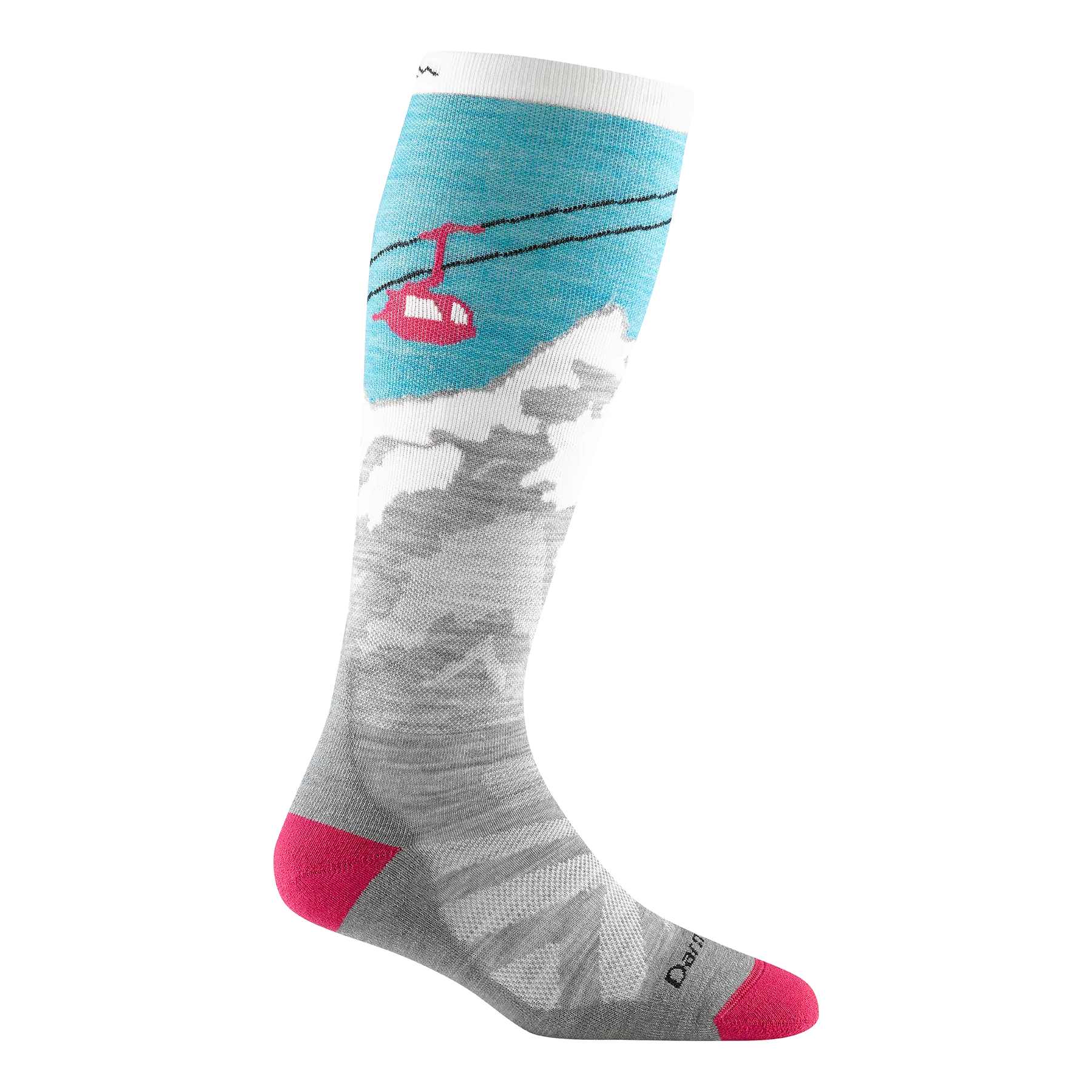 Darn Tough Women's Heady Yeti Over-the-Calf Midweight Ski & Snowboard Sock