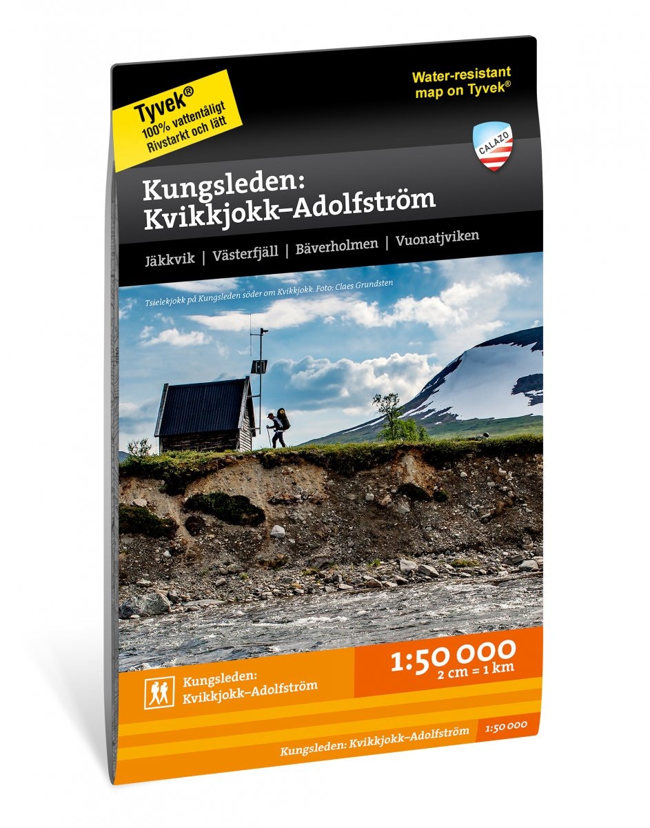 Calazo Kungsleden: Kvikkjokk–Adolfström 1:50 000