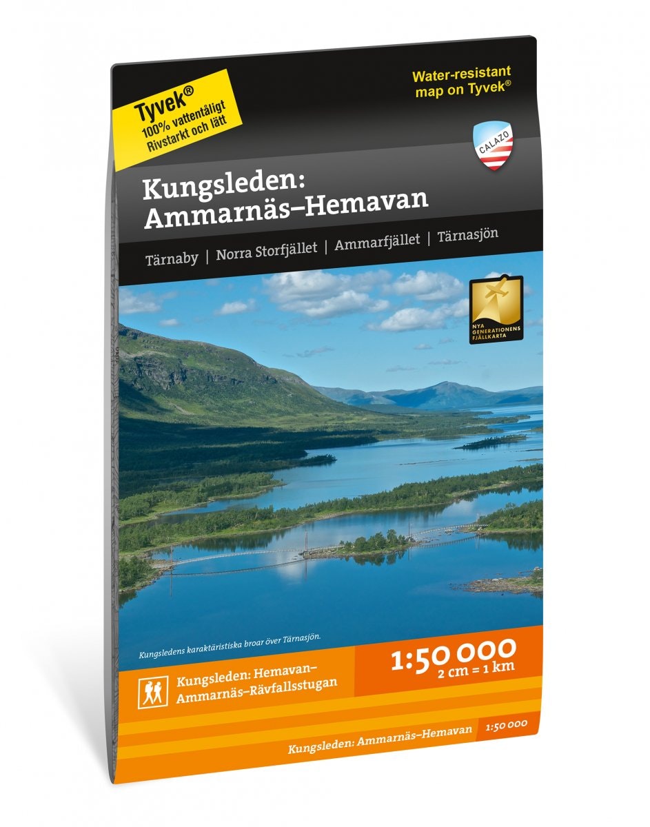 Calazo Kungsleden: Ammarnäs–Hemavan 1:50 000