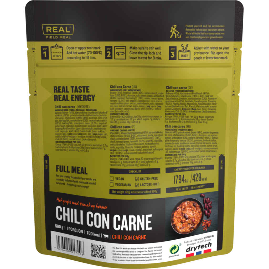 REAL Field Meal Chili con Carne